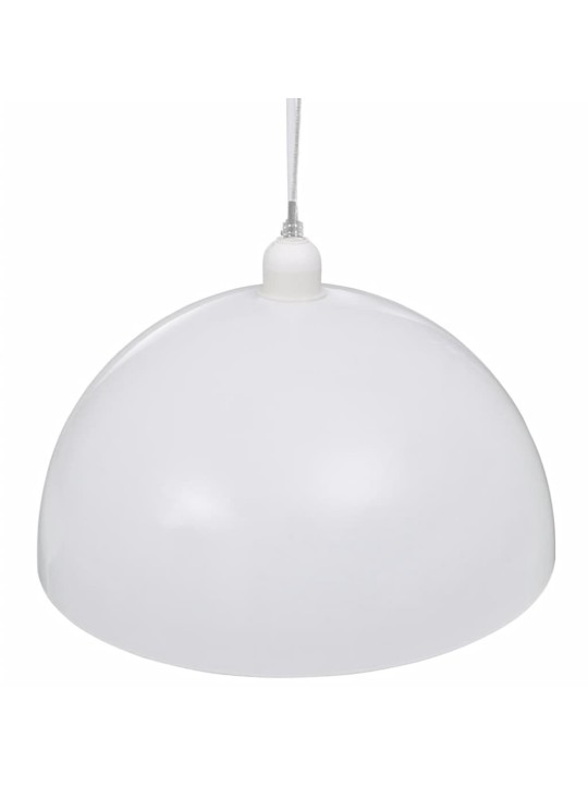 Stropní lampa polokoule 2 ks s nastavitelnou výškou bílá