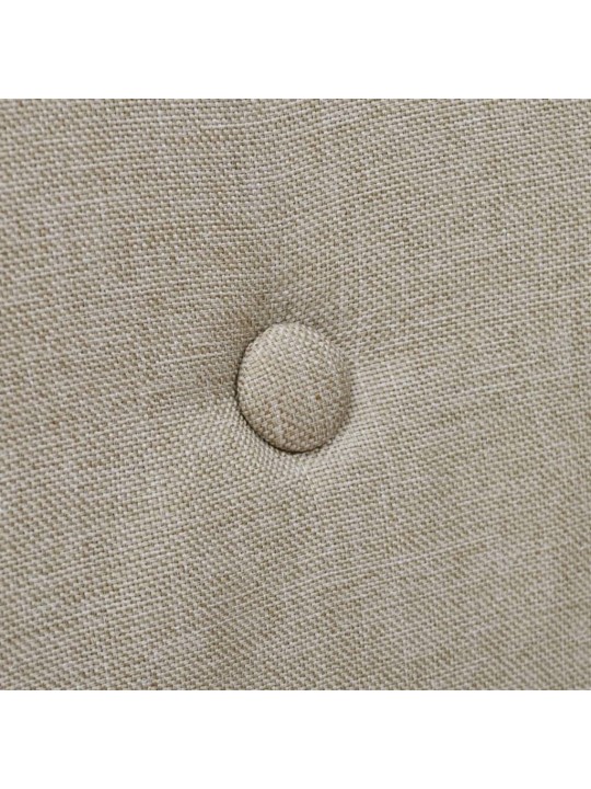 Jídelní židle 2 ks béžové textil a masivní dubové dřevo