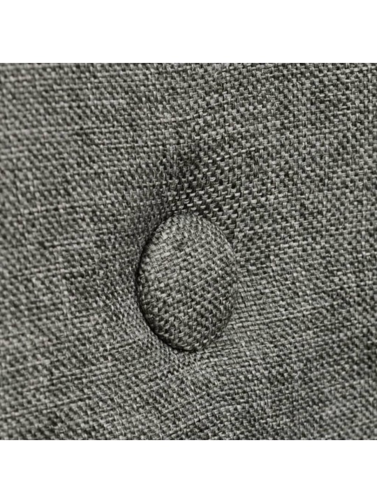 Jídelní židle 2 ks světle šedé textil a masivní dubové dřevo