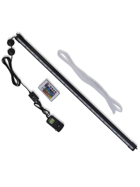 LED akvarijní lampa s bublinkami RGB 71 cm