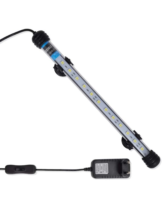 LED akvarijní lampa 28 cm bílá