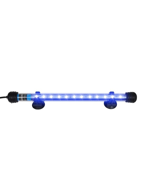 LED akvarijní lampa 28 cm modrá