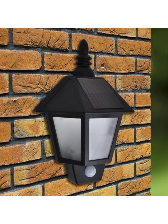 Solární nástěnné svítidlo s pohybovým čidlem 2 ks