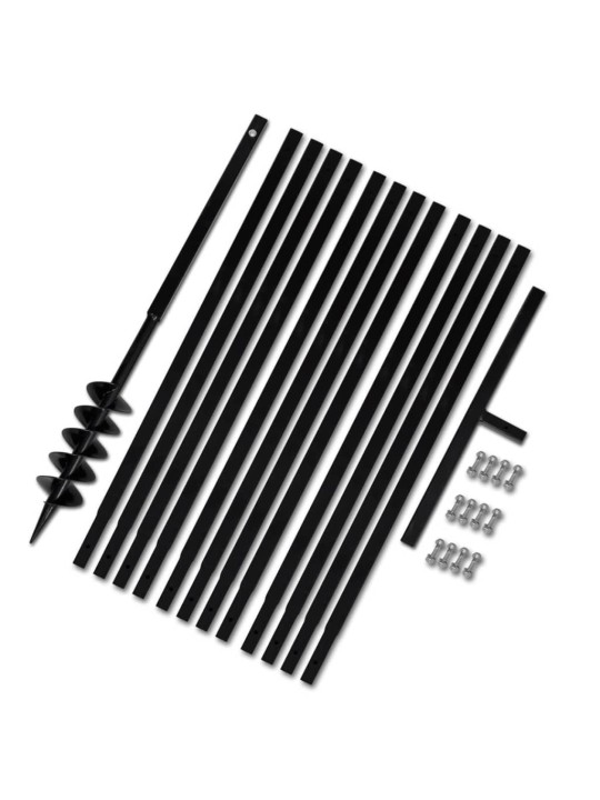 Zemní vrták s rukojetí 100 mm, s nástavci 13 m, ocel