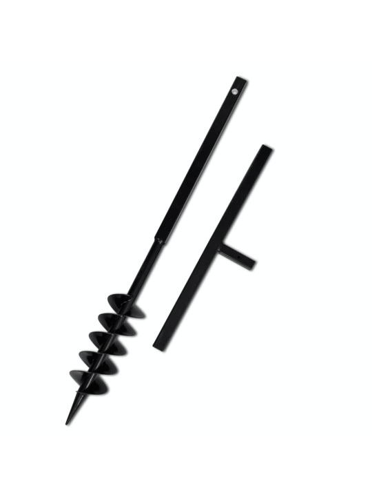 Zemní vrták s rukojetí 100 mm, s nástavci 13 m, ocel
