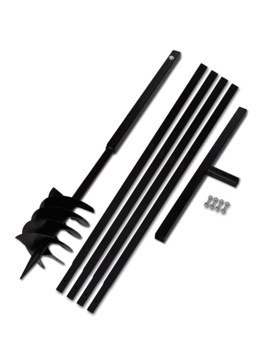 Zemní vrták s rukojetí 180 mm, s nástavci 5 m, ocel