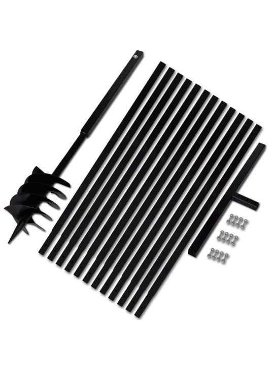 Zemní vrták s rukojetí 180 mm, s nástavci 13 m, ocel