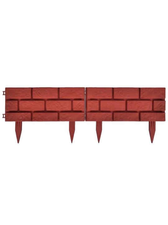 Trávníkový lem s imitací cihel 11 ks