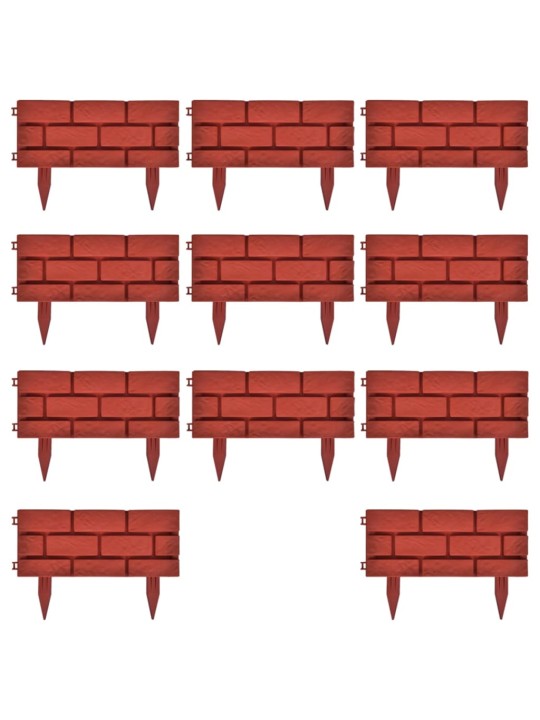 Trávníkový lem s imitací cihel 11 ks