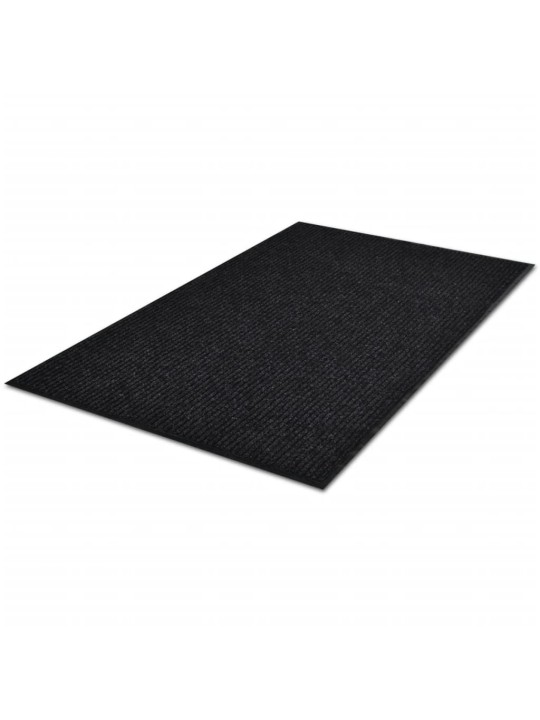 Černá PVC rohožka 90 x 150 cm
