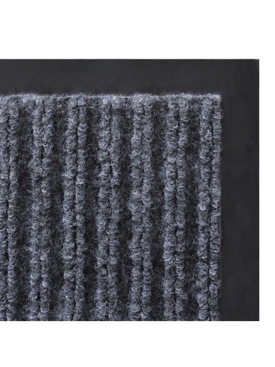 Šedá PVC rohožka 90 x 120 cm