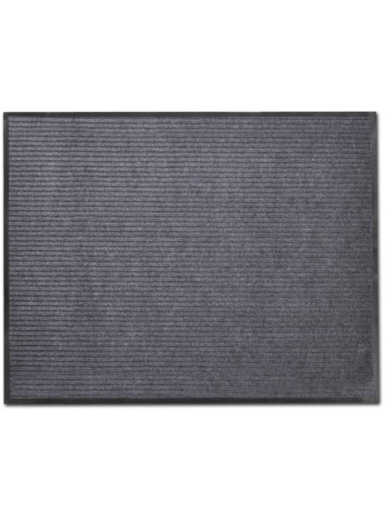 Šedá PVC rohožka 90 x 150 cm