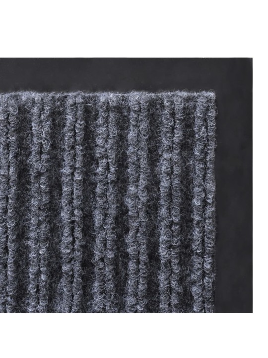 Šedá PVC rohožka 90 x 150 cm