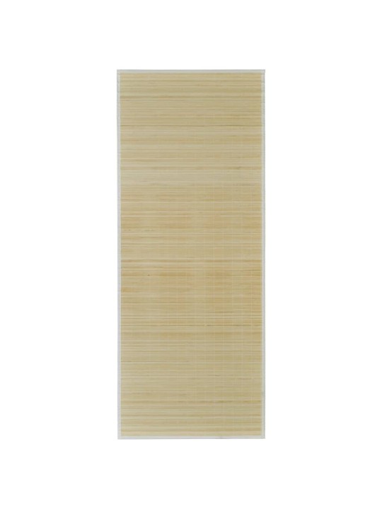 Obdélníková přirozeně zbarvená bambusová rohož / koberec 80 x 200 cm