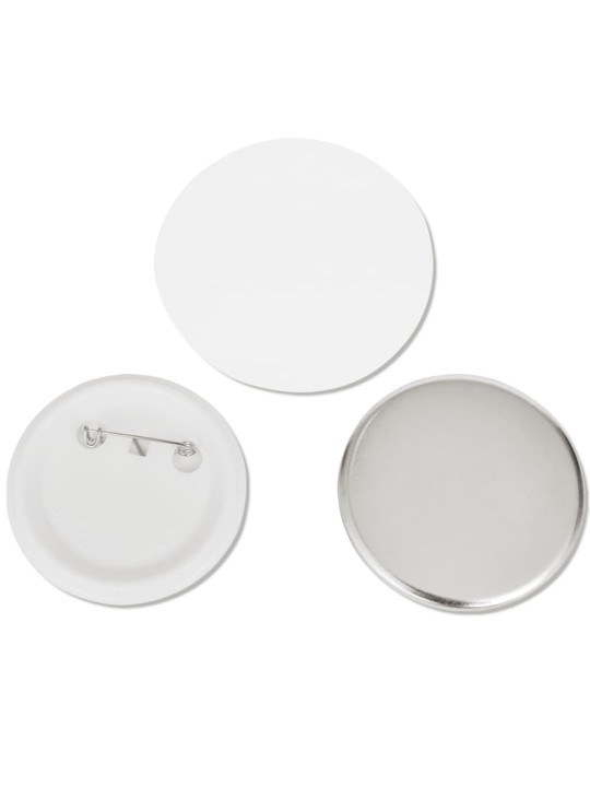 500 ks Prázdné placky se špendlíkem 58 mm