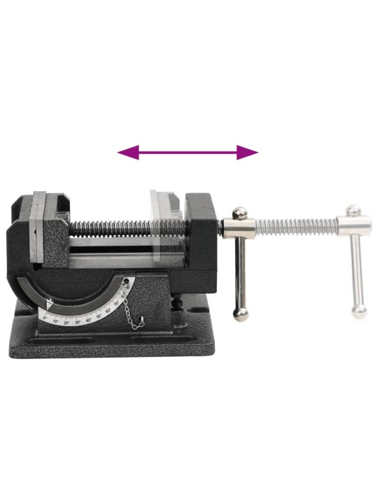Svěrák pod vrtačku sklopný ručně ovládaný 110 mm