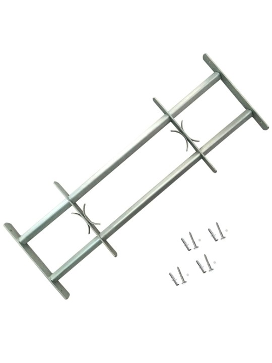 Nastavitelná bezpečnostní okenní mříž se 2 příčkami 500–650 mm