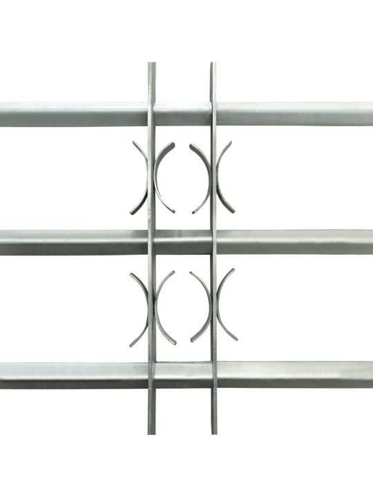 Nastavitelná bezpečnostní okenní mříž se 3 příčkami 500–650 mm