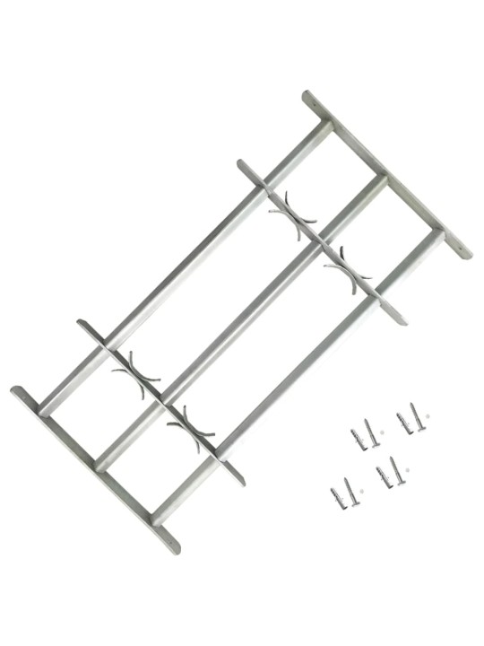 Nastavitelná bezpečnostní okenní mříž se 3 příčkami 700–1050 mm
