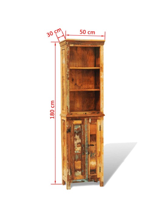 Knihovna recyklované masivní dřevo vintage