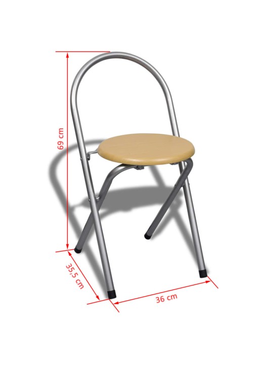 Skládací snídaňový set: barový stolek a 2 židle