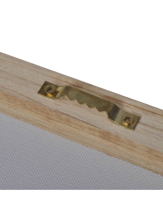Set tištěných obrazů na plátně pláž s houpací sítí 200 x 100 cm