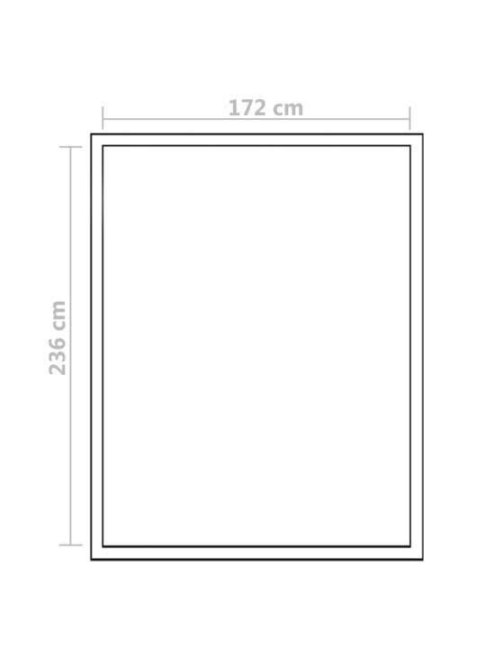 Zpevněný hliníkový skleník s podkladovým rámem 4,6 m²
