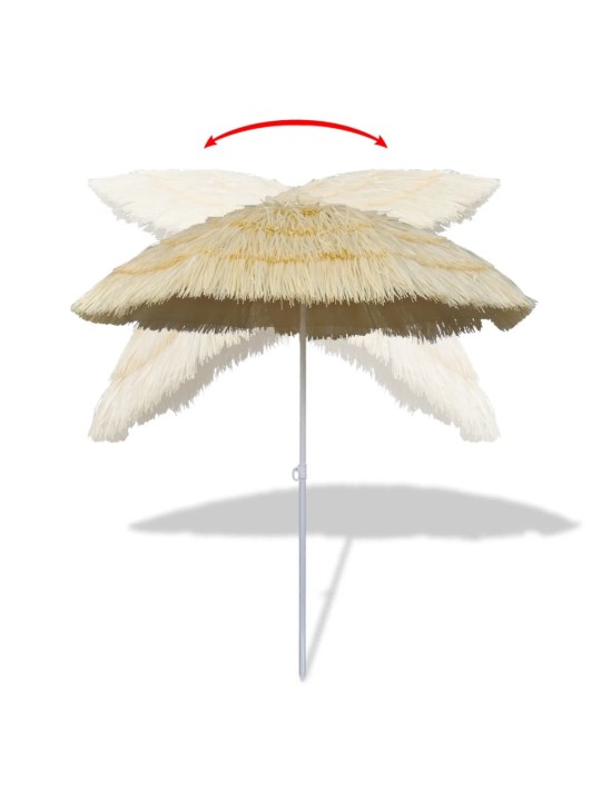 Sklápěcí slunečník v havajském stylu