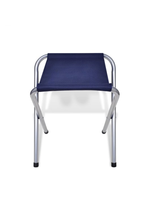Skládací kempingový set 6 stoliček nastavitelná výška 180x60 cm