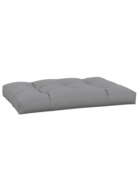 Poduška na palety 120 x 80 x 12 cm šedá textil