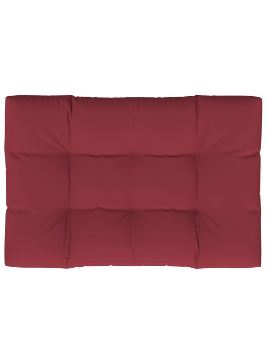 Poduška na palety vínová 120 x 80 x 12 cm textil