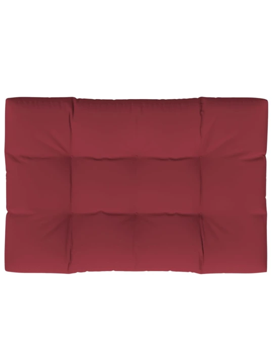 Poduška na palety vínová 120 x 80 x 12 cm textil