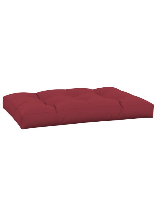 Poduška na palety vínová 120 x 80 x 12 cm textil