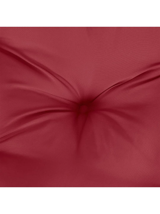 Poduška na palety vínová 120 x 80 x 12 cm textil