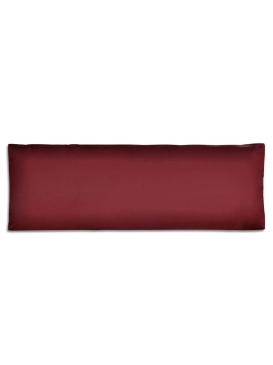 Čalouněný polstr na opěradlo vínově červený 120 x 40 x 10 cm