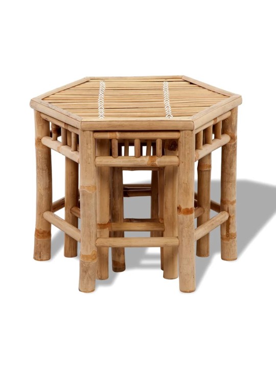 Zahradní stoličky 3 ks bambus