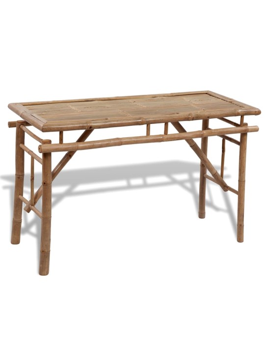 Pivní set stůl se 2 lavicemi 100 cm bambusový