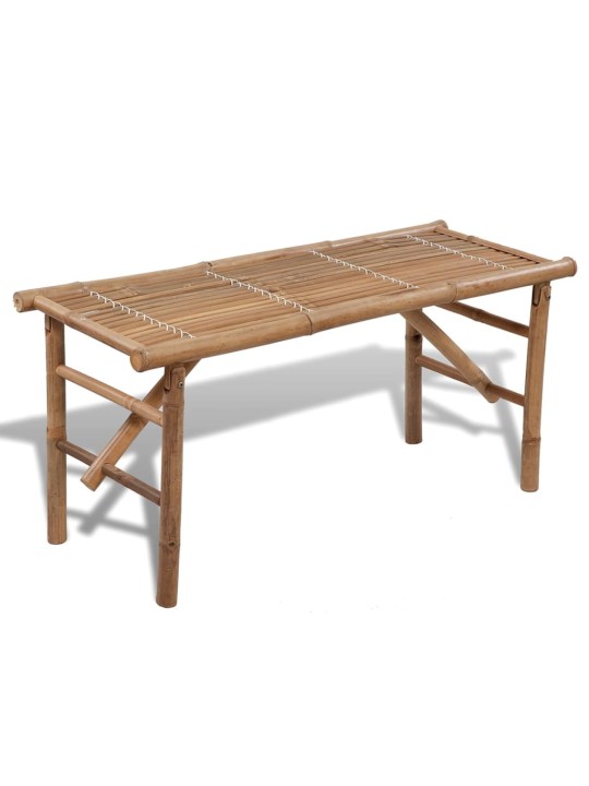 Skládací zahradní lavice 118 cm bambus
