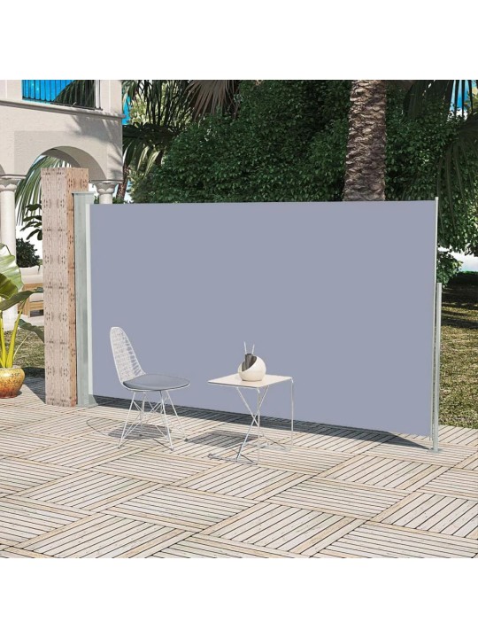 Zatahovací boční markýza 160 x 300 cm šedá