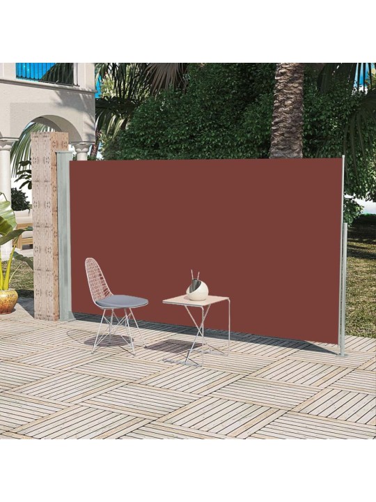 Zatahovací boční markýza 160 x 300 cm hnědá