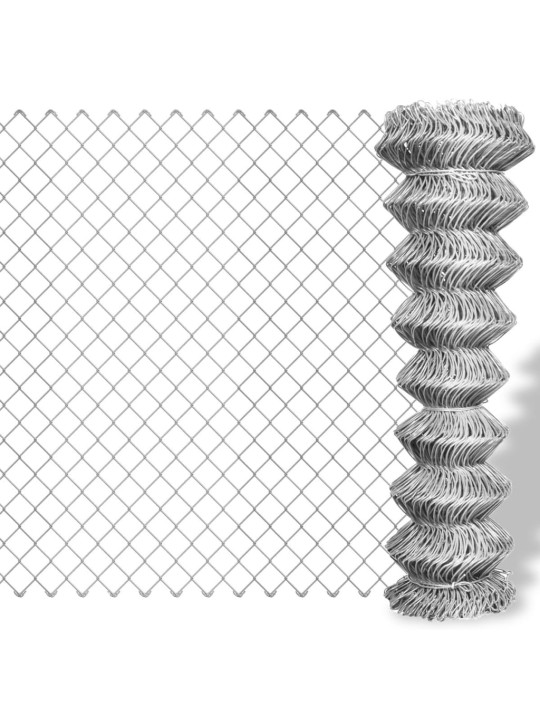 Drátěné pletivo pozinkovaná ocel 15 x 1,25 m stříbrné