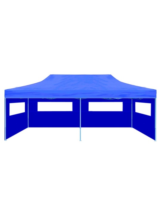 Modrý skládací nůžkový party stan 3 x 6 m