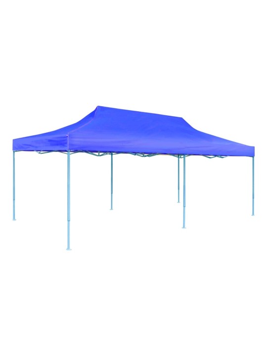 Modrý skládací nůžkový party stan 3 x 6 m