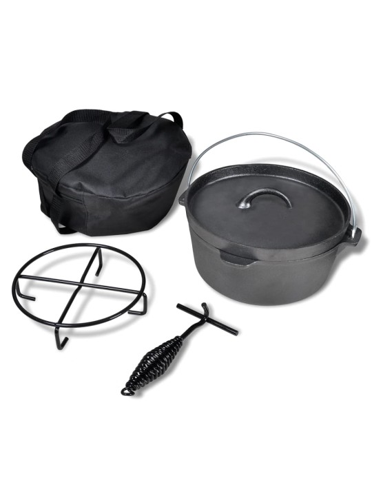 Litinový hrnec 4,2 L Dutch Oven s příslušenstvím
