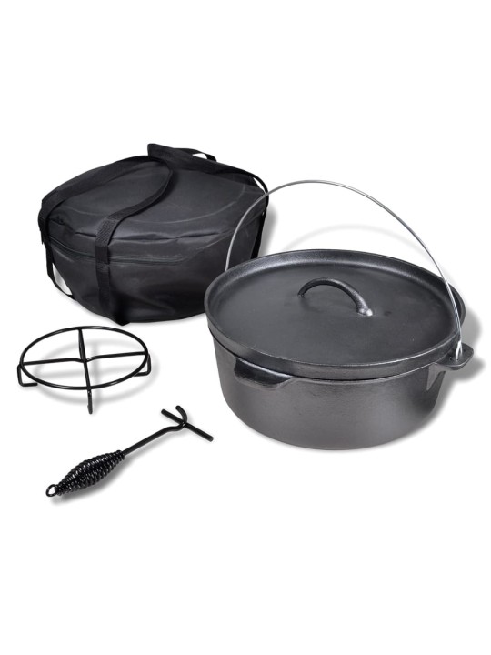 Litinový hrnec 11,3 L Dutch Oven s příslušenstvím