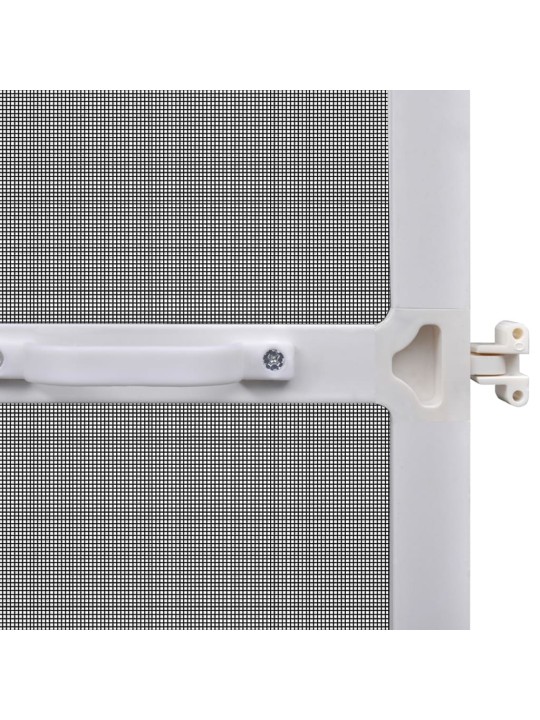 Dveřní síť proti hmyzu s panty bílý rám 100 x 215 cm
