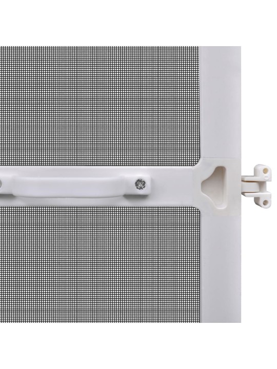 Dveřní síť proti hmyzu s panty bílý rám 120 x 240 cm