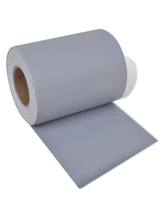 Zahradní zástěna PVC 70 x 0,19 světle šedá