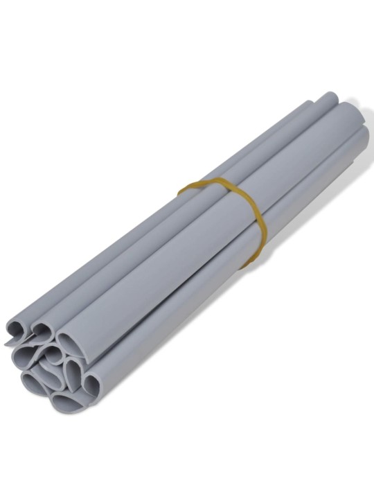 Zahradní zástěna PVC 70 x 0,19 světle šedá