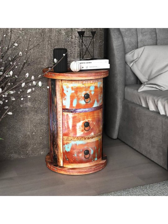 Komoda se 3 zásuvkami masivní recyklované dřevo